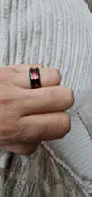 FDLK-anillos de boda clásicos de 3 estilos para hombre, anillo de acero inoxidable, negro, acero con rojo, azul, de aluminio, de compromiso
