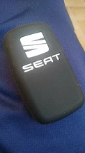 Funda de silicona con 3 botones para mando a distancia, accesorio para SEAT ALTEA TOLEDO LEON