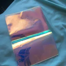 Funda holográfica de viaje para pasaporte, Protector para tarjetas de identificación, organizador de crédito