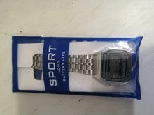 Reloj de correa de acero F91W para mujer, Digital, LED, Vintage, deportivo, militar, electrónico, regalo de San Valentín