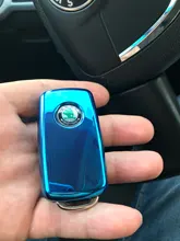 TPU car key cover case shell fob for VW Golf Bora Jetta POLO GOLF Passat For Skoda Octavia