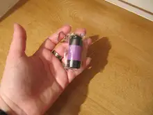 1 Mini llavero linterna de bolsillo USB recargable LED lámpara linterna de luz impermeable