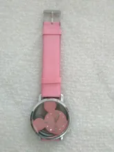 Relojes de Mickey Mouse con doble cara para niños y niñas, reloj de dibujos animados de Disney