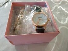 Reloj de pulsera de cuarzo para niña, nuevo accesorio de pulsera con orejas de gato, regalo para niña, ulzzang con caja