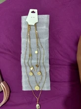 Tocona-collar con colgante de moneda de Concha de Oro Vintage para mujer y niña, collares de capas de Metal bohemios, Gargantilla, joyería para mujer