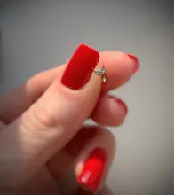 Pendientes Piercing Plata de primera ley para mujer, aretes, Plata esterlina 925, purpurina, estilo minimalista, con broche de Luna, aniversario, boda