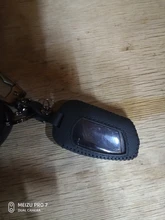 Funda protectora de cuero para llave de 100%, llavero para Pandora DXL 4950 DX-90BT, alarma bidireccional para coche, mando a distancia, LCD