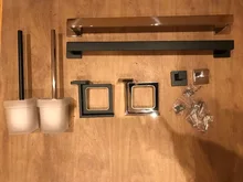 Hook Hardware Paper-Holder Towel-Bar Bathroom-Accessories Toilet Facilities Stainless-Steel