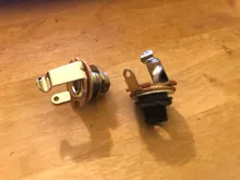 Plug-Socket Jack-Plug Electric-Guitar-Bass-Guitar Pickup-Output Mono-Input-Jack for 3-Colors