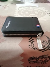 Cartera pequeña con cremallera para hombre, tarjetero pequeño de Estilo Vintage para hombre, Mini cartera con monedero 058-K9105