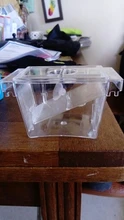Caja de aislamiento de cría de pecera de acrílico transparente, soporte para incubadora de acuario