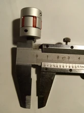 Acoplador de tres mandíbulas D20L25, eje flexible de aluminio D20 L25, conector de motor de acoplamiento BW, almohadilla de goma sólida 6/6,35/8/10 /mm