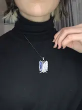 Ataque en collar de titanio alas de la libertad Eren Scout legión de guardia de la policía militar aprendiz escuadrón colgante Anime de la joyería