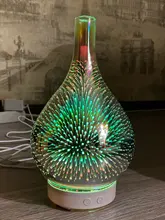 Air-Humidifier Diffuser-Mist-Maker Firework Essential-Oil Ultrasonic Aroma Glass 3D