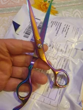 Tijeras profesionales de peluquería, juego de belleza de Color negro puro, cizallas planas finas, 6,0 pulgadas, 4cr