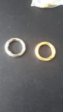 Uds O-Ring hebillas Clips Chapado en aleación de Zinc puerta mosquetón con resorte monederos bolsos de mano bolsos de bandolera redonda empujar desencadenar ganchos rápidos mosquetón