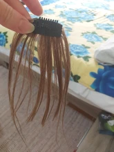 SEGO-Clip en flequillo de cabello humano, flequillo Invisible, extensiones de cabello rubio brasileño, no remy