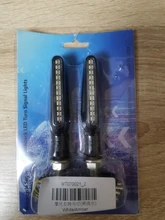 DERI-indicador LED de señal de giro para motocicleta, luces de circulación diurna, luz intermitente de agua