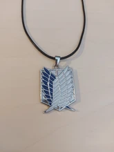 Ataque en collar de titanio alas de la libertad Eren Scout legión de guardia de la policía militar aprendiz escuadrón colgante Anime de la joyería