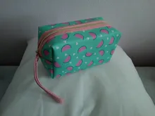 PURDORED-neceser de piel sintética para mujer, bolsa de belleza femenina, neceser portátil de viaje, 1 unidad