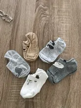 Calcetines finos de algodón para niños y niñas, calcetín de 1 a 7 años, barco de algodón, transpirable, tobillero, 5 par/lote