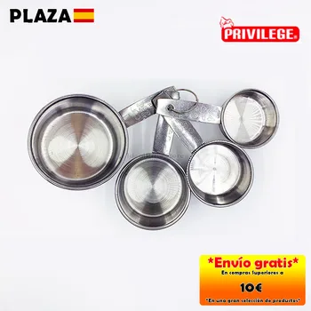 Set of 4 measuring pots, 60/80/125/250ml, measuring tool for kitchen, stainless steel
Set of 4 measuring pots, 60/80/125/250ml, measuring tool for kitchen, stainless steel