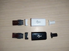 Male Plug Connectors-Charger Usb-Tail-Charging-Socket Micro-Usb Black 5PIN Welding-Type