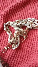 Bag-Accessory Replacement-Chain Shoulder-Handle-Chain Luxury Strap Acrylic Beige Resin