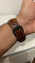 Pulsera Vintage para Apple Watch, banda de cuero vacuno, 44mm, 40mm, 42mm, 38mm, 6 SE, 5, 4, 3, correa de reloj para iWatch