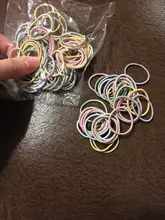 100 unids/bolsa nuevas chicas colorido elástica bandas de pelo de cola de caballo titular Scrunchies pelo cuerdas gomas de pelo accesorios