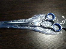 Tijeras de aseo para mascotas, juego de corte de pelo afilado de 6 pulgadas, 7 tijeras de aseo para mascotas, de acero inoxidable, tijeras curvadas arriba y abajo para gatos y perros