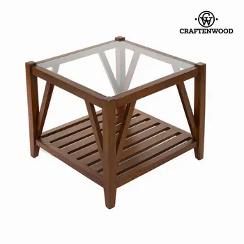 Coffee table with glass - Serious Line Collection by Craftenwood