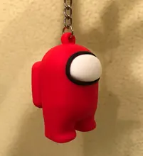 Llavero con colgante de mochila de juguete, bonito juego Popular de dibujos animados entre nosotros