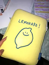 Nueva de Corea Ipad Pro funda de portátil de moda Coreana de limón de dibujos animados 11 13 15 pulgadas Tablet manga interior bolsa