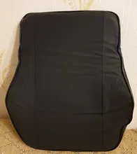 Cojín lumbar de cuero Pu para asiento de coche, almohada negra para reposacabezas, cuello, espuma de memoria, alivio del dolor de cintura y espalda