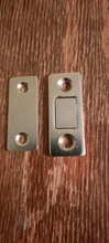 NAIERDI 2 unids/set armario magnético capturas imán paradas de puerta de la puerta oculta más cerca con tornillo para armario de Hardware de muebles