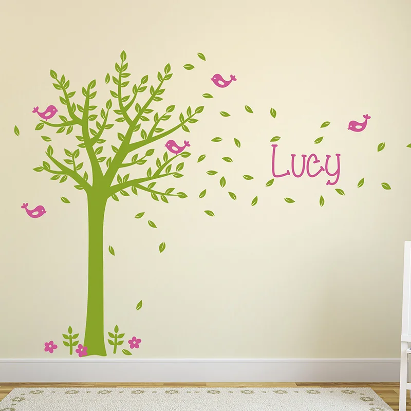 Custom Name Vinyl Tree Wall Decals Custom Trees Vinyl Sticker Green Tree Name Wall Art Decor for Nursery, Kids Room
Custom Name Vinyl Tree Wall Decals Custom Trees Vinyl Sticker Green Tree Name Wall Art Decor for Nursery, Kids Room