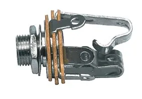 Jc-124 panel connector, stereo jack, 6.35mm, stereo, lutner