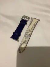 Correa de cuero para Apple watch, banda de 44mm, 40mm, 38mm, 42mm, iWatch, pulsera de una sola vuelta, reloj para Apple watch series 5 4 3 se 6