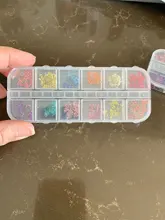 1 caja de flores de resina UV decoración natural, Floral etiqueta 3D seco de belleza de uñas arte Epoxy molde de joyería