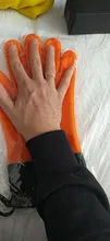 Guantes de cocina de doble capa resistentes al calor, manoplas flexibles de silicona y algodón para horno microondas