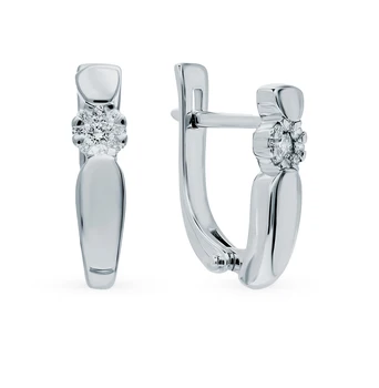 Gold earrings with diamonds sunlight sample 585
Gold earrings with diamonds sunlight sample 585