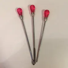 Color rosa DIY joyería que hace alicates pinzas herramienta mudler Poke aguja cuchara herramienta conjunto para la fabricación de joyas de molde de Resina de silicona