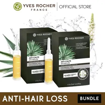 Yves Rocher Botanical Anti-Hair Loss Therapy 4x 15 ml (2 Pack) 
Yves Rocher Botanical Anti-Hair Loss Therapy 4x 15 ml (2 Pack)