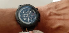 NAVIFORCE-Reloj de pulsera deportivo para hombre, de cuarzo, resistente al agua, con fecha de 24 horas, de cuero