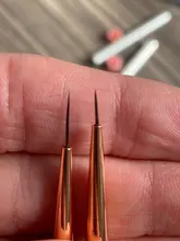 BQAN-pincel para manicura de Gel UV para arte de uñas, asa negra de madera tallada con flores, #4, #6, #8, #10