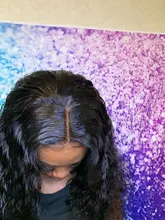 Vallbest-Peluca de cabello ondulado con encaje 13*1 + 4*1, pelo brasileño Remy, peluca en forma de T, prearrancada de 150 de densidad con pelo de bebé para mujer