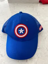 Gorra de béisbol de Hip Hop de Sol de Capitán América para niño, sombreros para niño o niña, gorras de rejilla con cierre en la parte trasera para niño