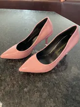 Zapatos náuticos de tacón alto para mujer, calzado de boda, de punta estrecha, Color caramelo, Color negro