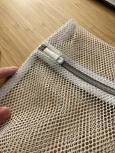 Bolsas de malla con cremallera para lavado de ropa interior, organizador de lavandería, gris